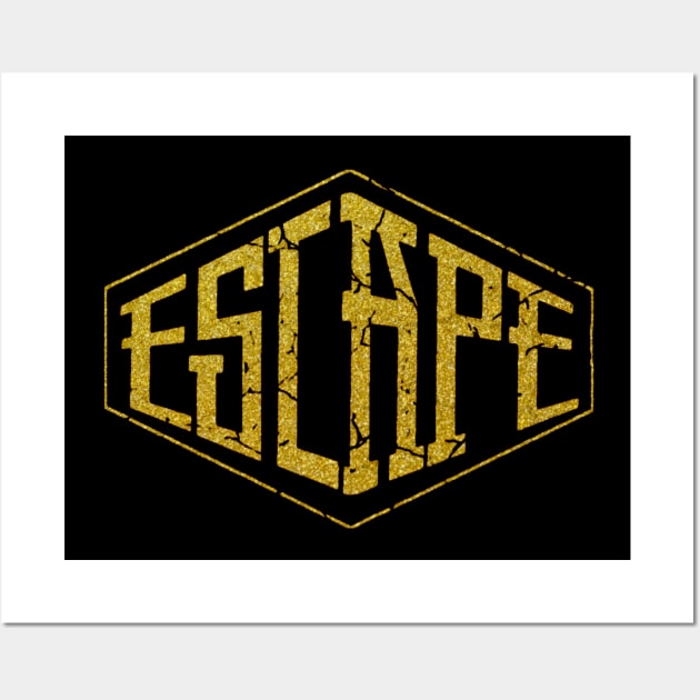 Escape gold style Wall Art by SkullRacerShop